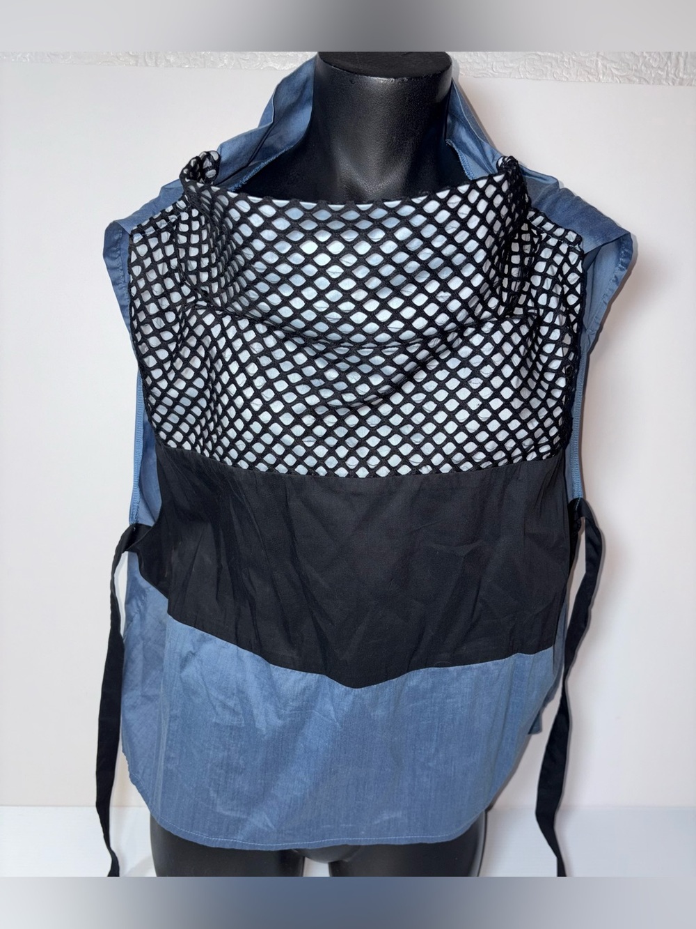 Art Point Vienna Mesh Overlay Open-Back Tunic